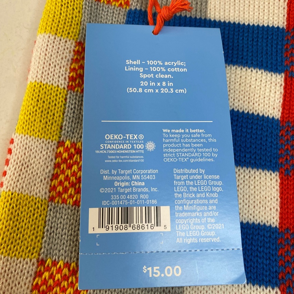 Lego x Target Knit Holiday Christmas Stocking New With Tags 2021 - Picture 5 of 6
